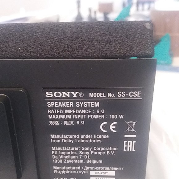 *** Sony SS-CSE Pair Of Dolby Atmos Home Theater Surround Enabled Speakers Black - Picture 6 of 9
